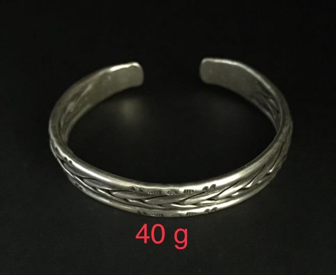 Thai Karen Hill Tribe Silver Bangle 20BG077
