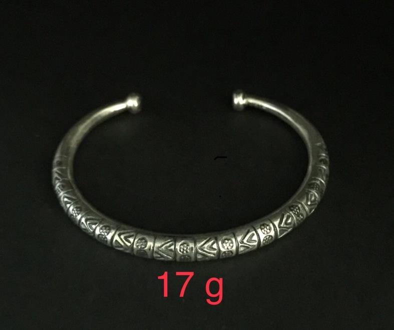 Thai Karen Hill Tribe Silver Bangle 20BG079
