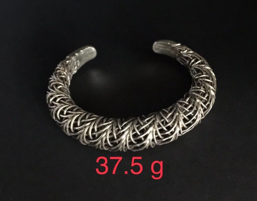 Thai Karen Hill Tribe Silver Bangle 20BG098