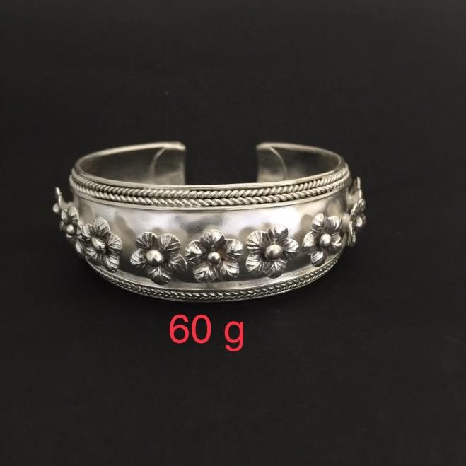 Thai Karen Hill Tribe Silver Bangle 20BG112
