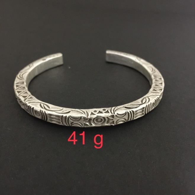 Thai Karen Hill Tribe Silver Bangle 20BG128
