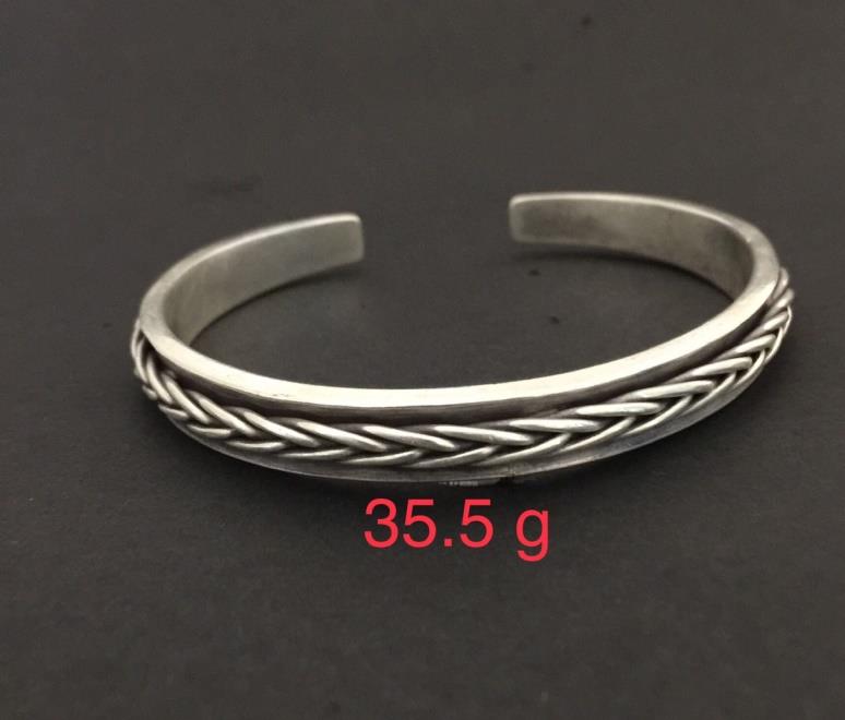 Thai Karen Hill Tribe Silver Bangle 20BG136