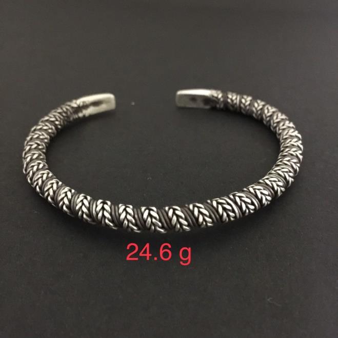 Thai Karen Hill Tribe Silver Bangle 20BG183