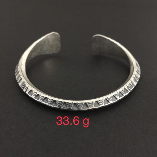 Thai Karen Hill Tribe Silver Bangle 20BG186