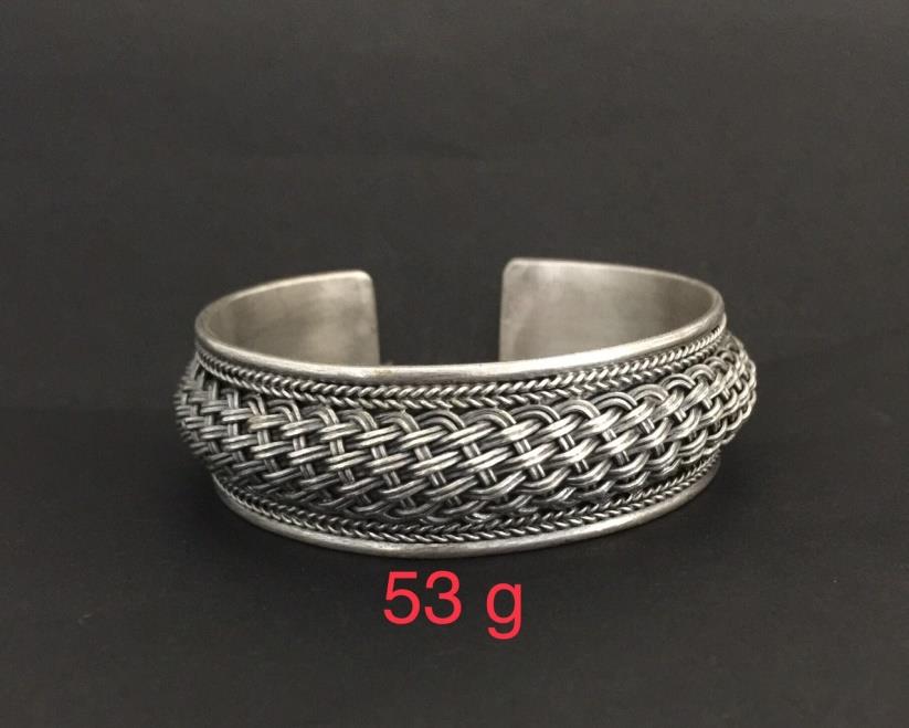 Thai Karen Hill Tribe Silver Bangle 20BG194