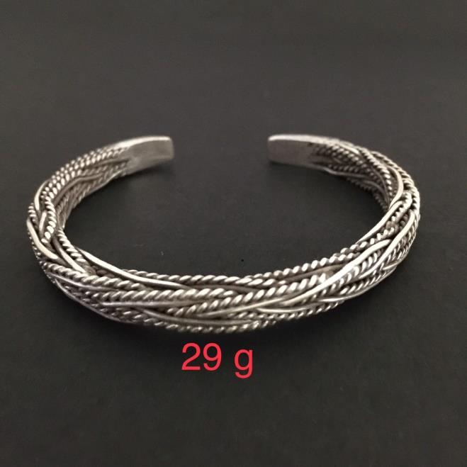 Thai Karen Hill Tribe Silver Bangle 20BG198