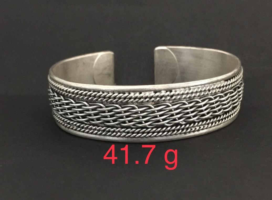 Thai Karen Hill Tribe Silver Bangle 20BG204