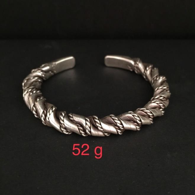 Thai Karen Hill Tribe Silver Bangle 20BG230