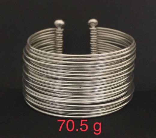 Thai Karen Hill Tribe Silver Bangle 20BG231
