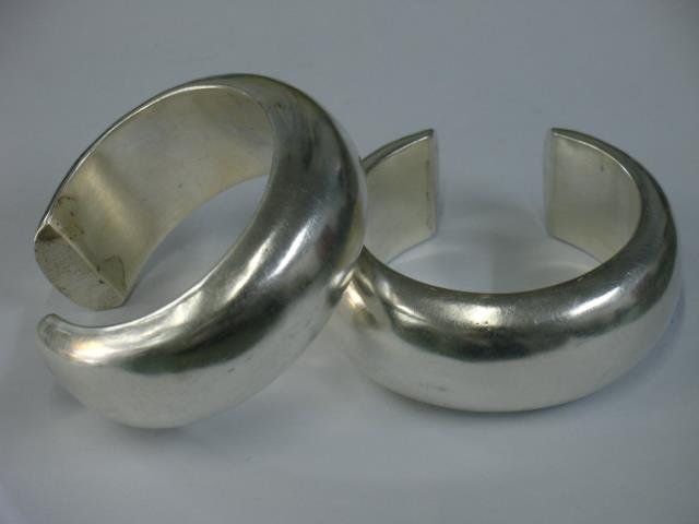 Thai Karen Hill Tribe Silver Bangle Hammered Bangle BG009 