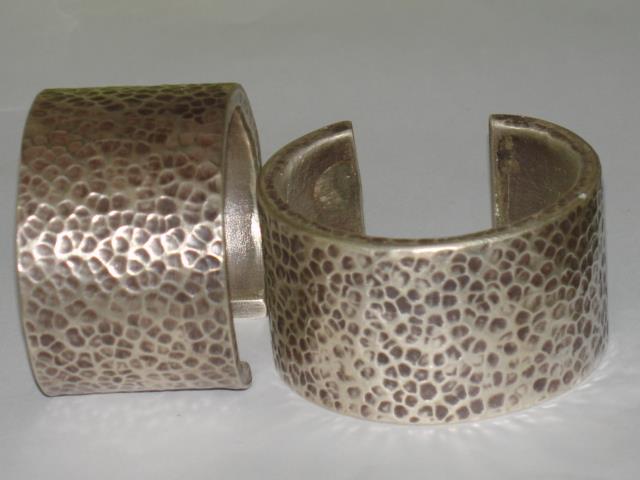 Thai Karen Hill Tribe Silver Bangle Hammered Bangle BG022 