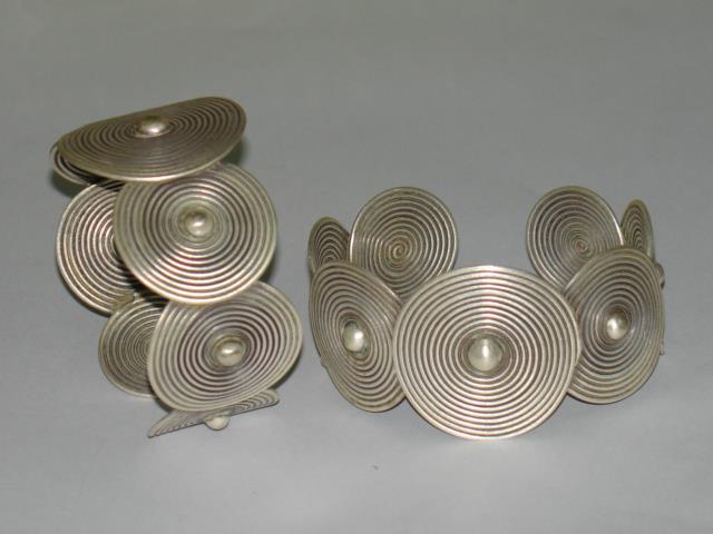 Thai Karen Hill Tribe Silver Bangle Multi-Swirl Bangle BG062 
