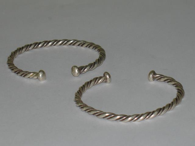 Thai Karen Hill Tribe Silver Bangle Twist Wire Bangle BG091 