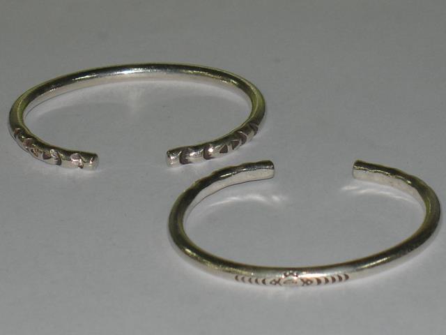 Thai Karen Hill Tribe Silver Bangle Tribal Printed Bangle BG106 