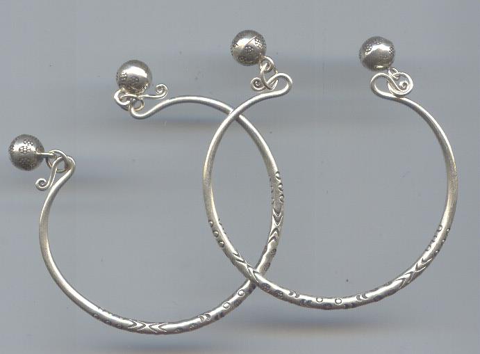 Thai Karen Hill Tribe Silver Bangle BG117