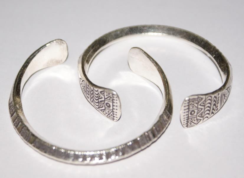 Thai Karen Hill Tribe Silver Bangle BG122
