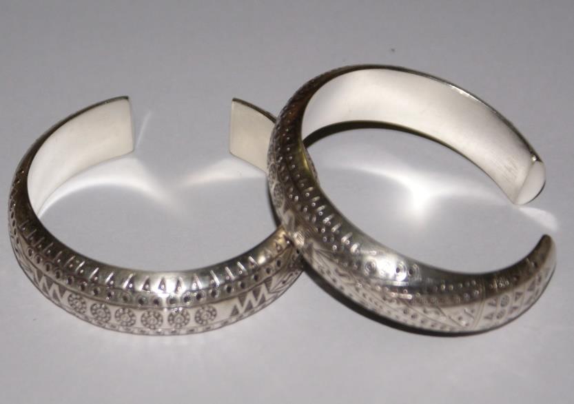 Thai Karen Hill Tribe Silver Bangle BG127