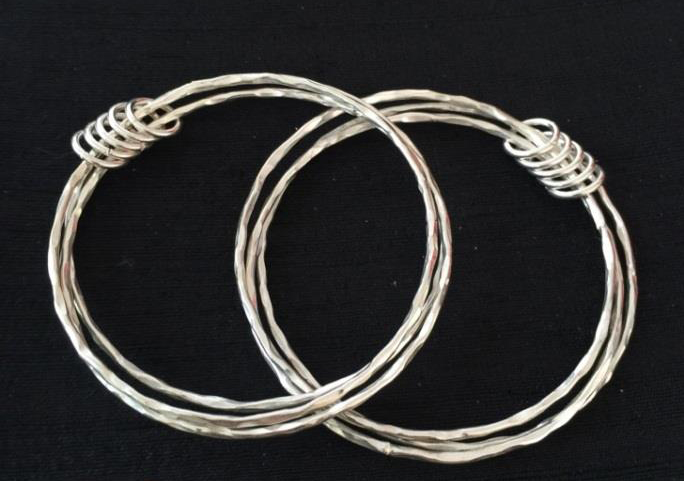 Thai Karen Hill Tribe Silver Bangle BG161