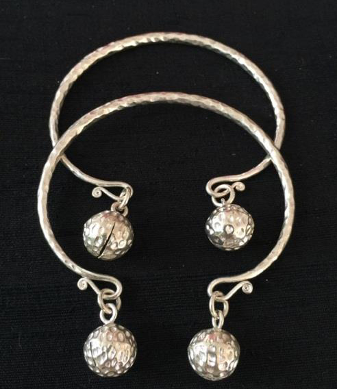 THAI KAREN HILL TRIBE SILVER BANGLE BG169
