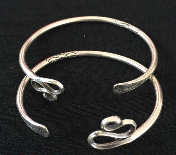 Thai Karen Hill Tribe Silver Bangle BG174