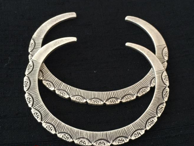 Thai Karen Hill Tribe Silver Bangle BG176