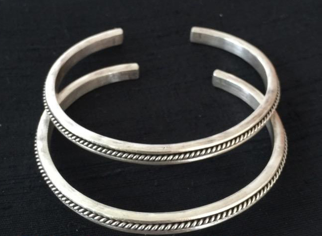 Thai Karen Hill Tribe Silver Bangle BG183