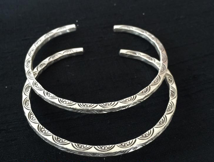 Thai Karen Hill Tribe Silver Bangle BG185