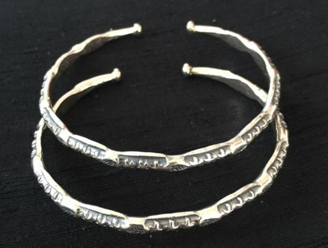Thai Karen Hill Tribe Silver Bangle BG191