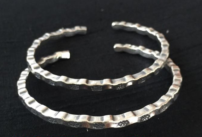 Thai Karen Hill Tribe Silver Bangle BG193