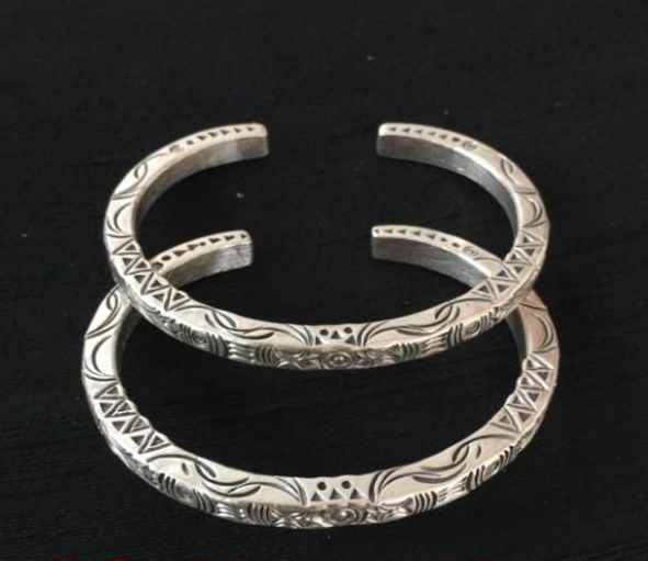 Thai Karen Hill Tribe Silver Bangle BG197