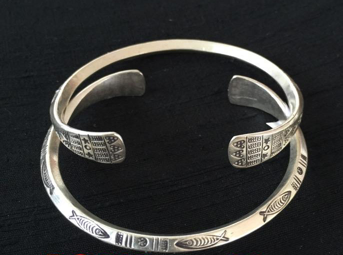 Thai Karen Hill Tribe Silver Bangle BG205
