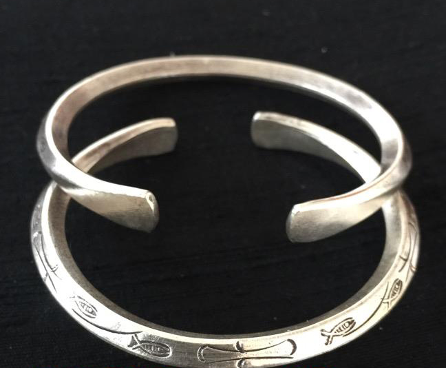 Thai Karen Hill Tribe Silver Bangle BG206