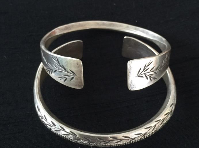 Thai Karen Hill Tribe Silver Bangle BG209