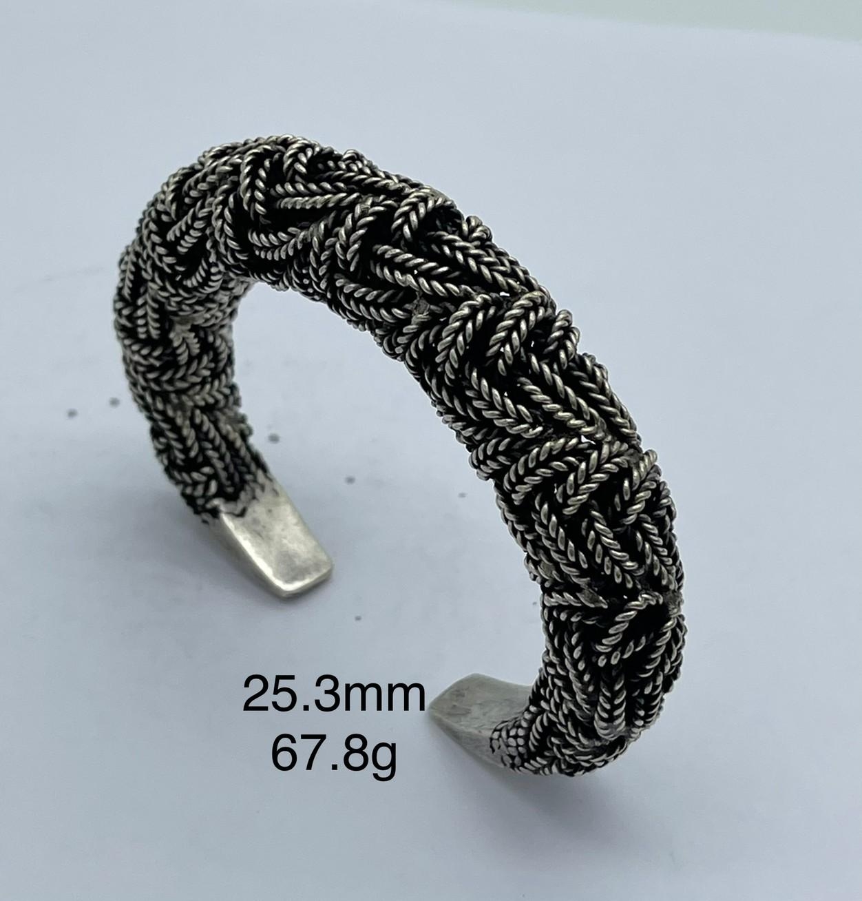 Thai Karen Hill Tribe Silver Bangle BG211TKSH102