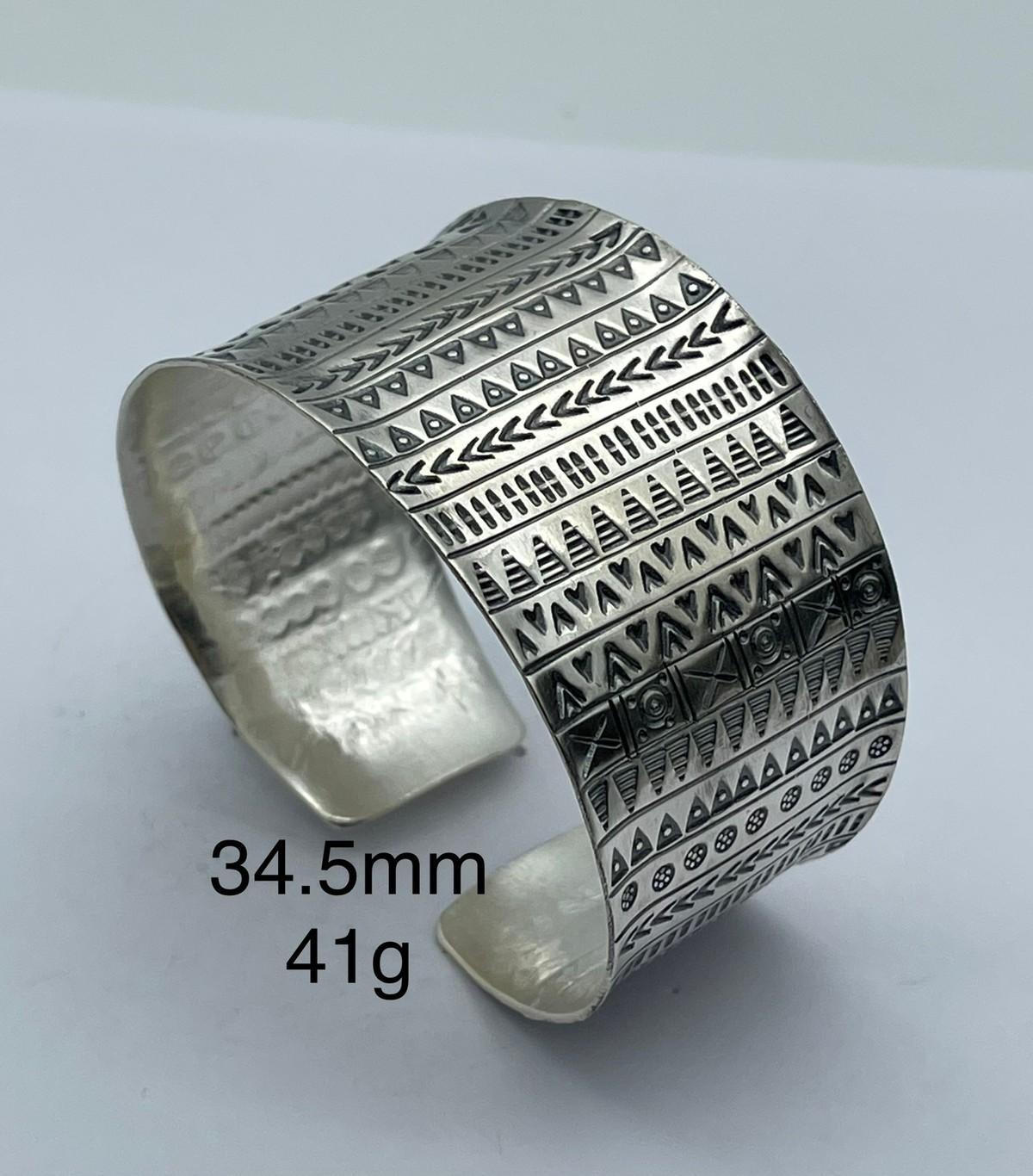 Thai Karen Hill Tribe Silver Bangle BG211TKSH128