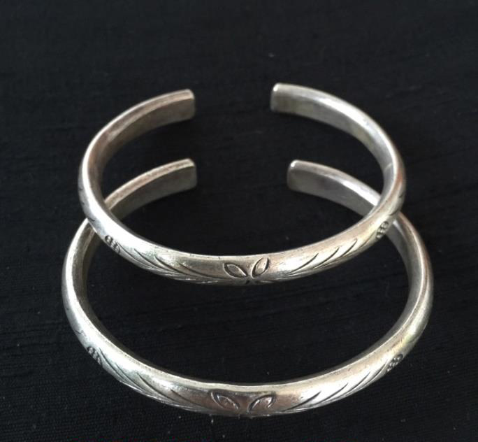 Thai Karen Hill Tribe Silver Bangle BG217