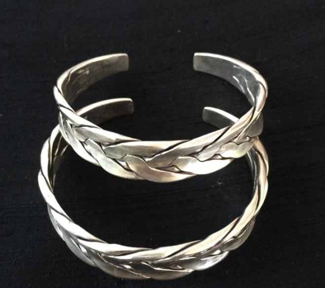 Thai Karen Hill Tribe Silver Bangle BG228