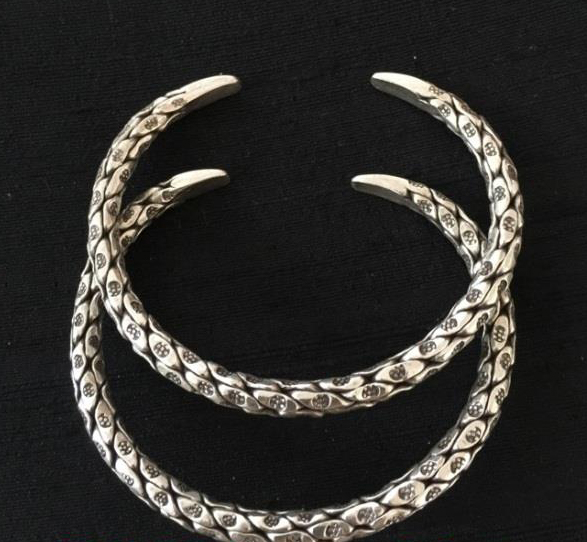 Thai Karen Hill Tribe Silver Bangle BG238