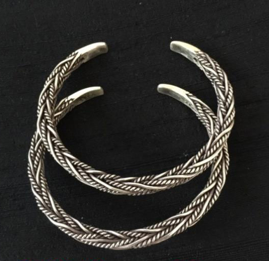 Thai Karen Hill Tribe Silver Bangle BG242
