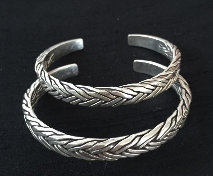 Thai Karen Hill Tribe Silver Bangle BG257
