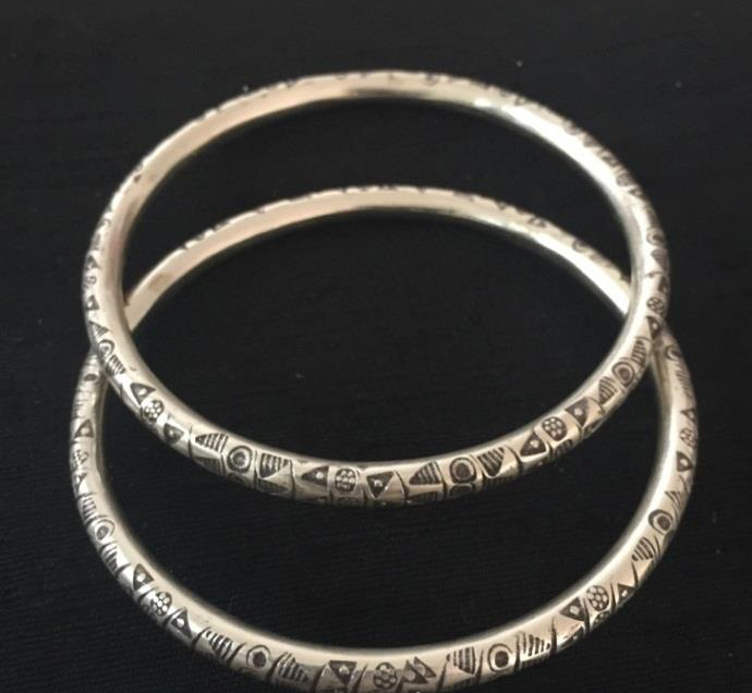 Thai Karen Hill Tribe Silver Bangle BG276