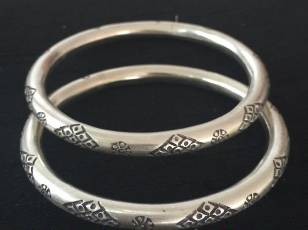 Thai Karen Hill Tribe Silver Bangle BG279