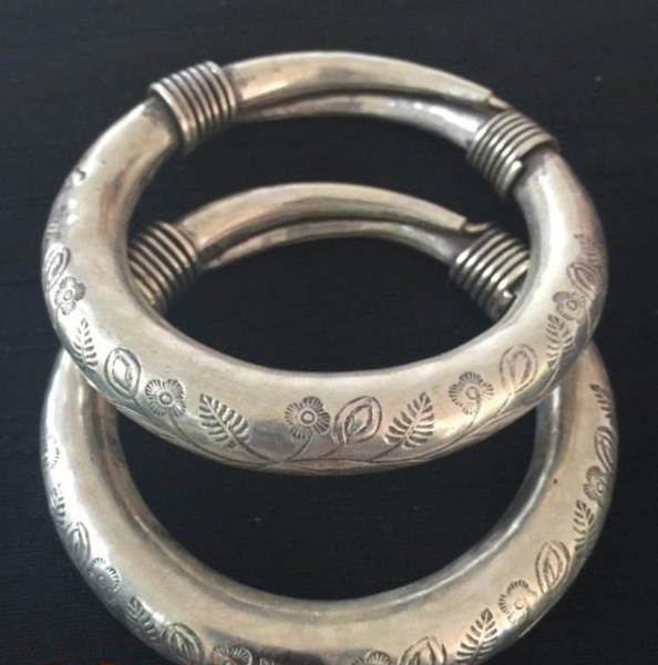 Thai Karen Hill Tribe Silver Bangle BG292