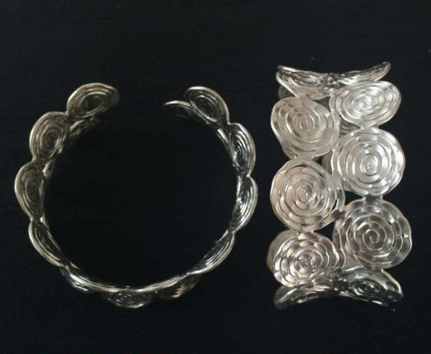 Thai Karen Hill Tribe Silver Bangle BG298