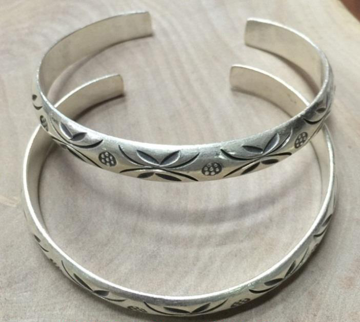 Thai Karen Hill Tribe Silver Bangle BG346