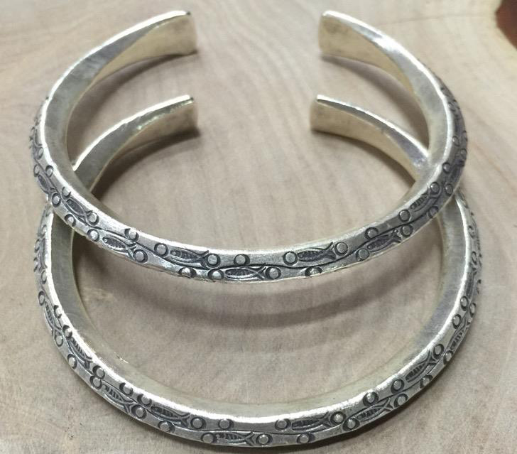 Thai Karen Hill Tribe Silver Bangle BG348