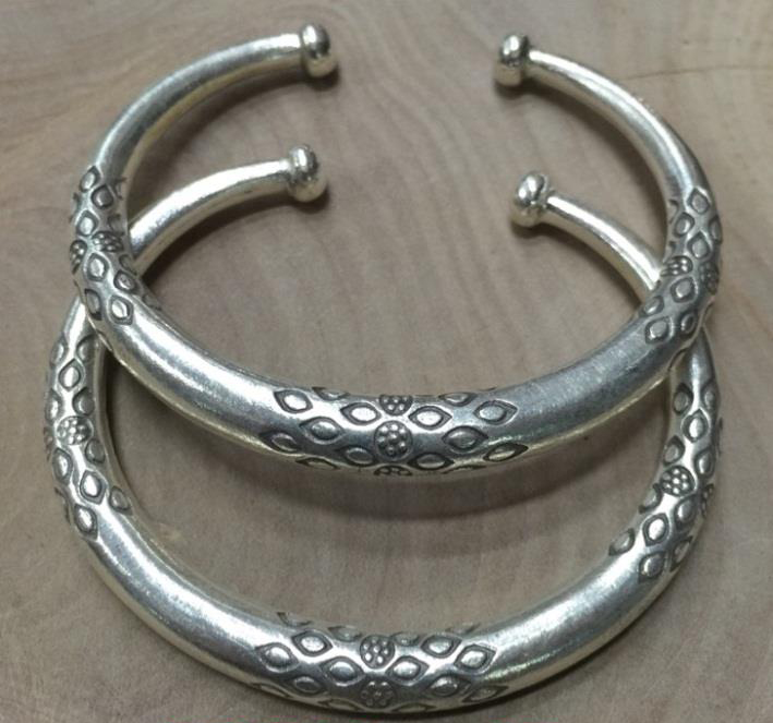 Thai Karen Hill Tribe Silver Bangle BG360