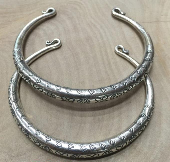 Thai Karen Hill Tribe Silver Bangle BG362