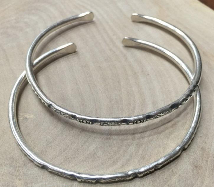 Thai Karen Hill Tribe Silver Bangle BG366