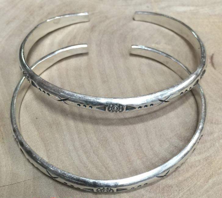 Thai Karen Hill Tribe Silver Bangle BG378